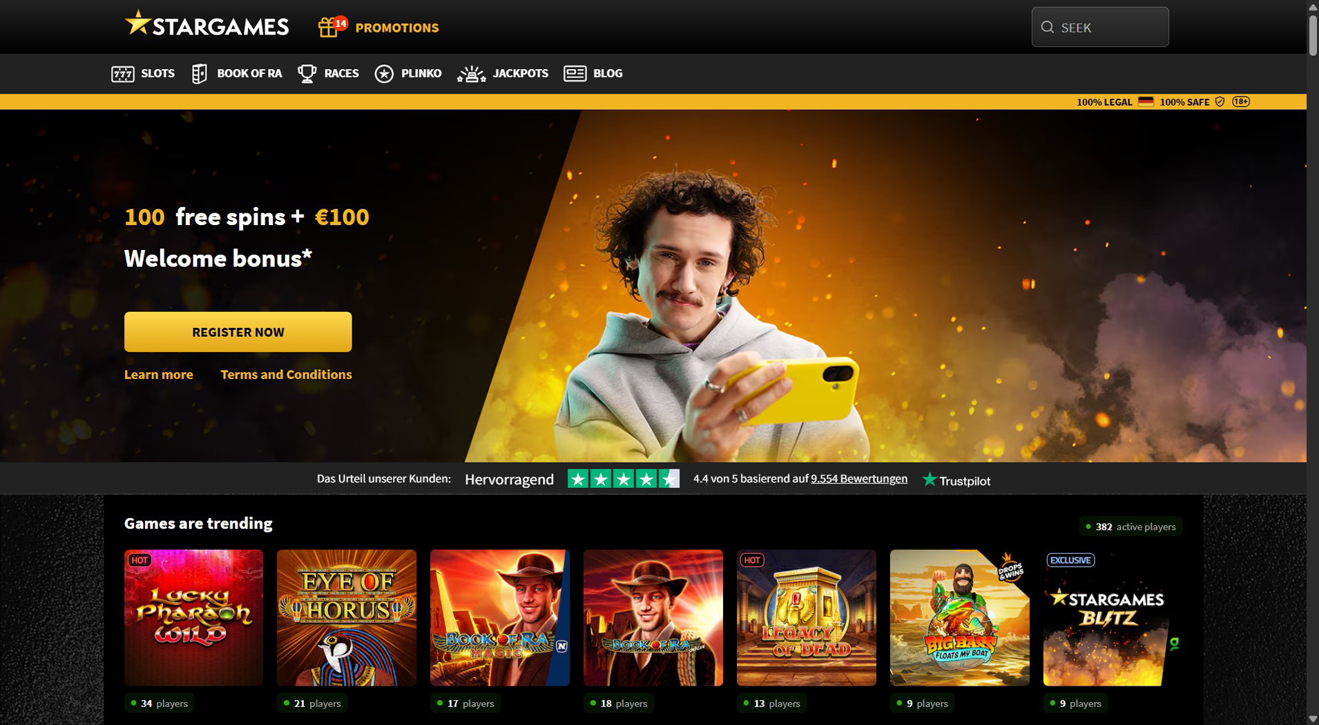 6. StarGames – Schnelle Pay-and-Play-Casino-Auszahlungen